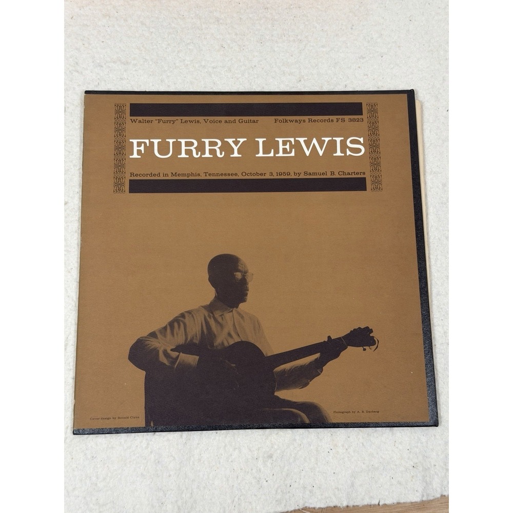 Furry Lewis Fingerpicking Guitar Blues Vinyl LP Kicking Mule Folk Guitar